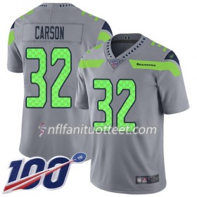 Miesten Seattle Seahawks NFL Pelipaita Chris Carson 32 Nike Harmaa 100th